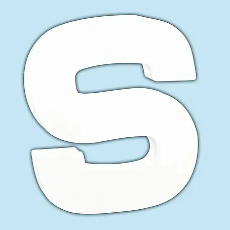 Décopatch  Letra de cartón pequeña