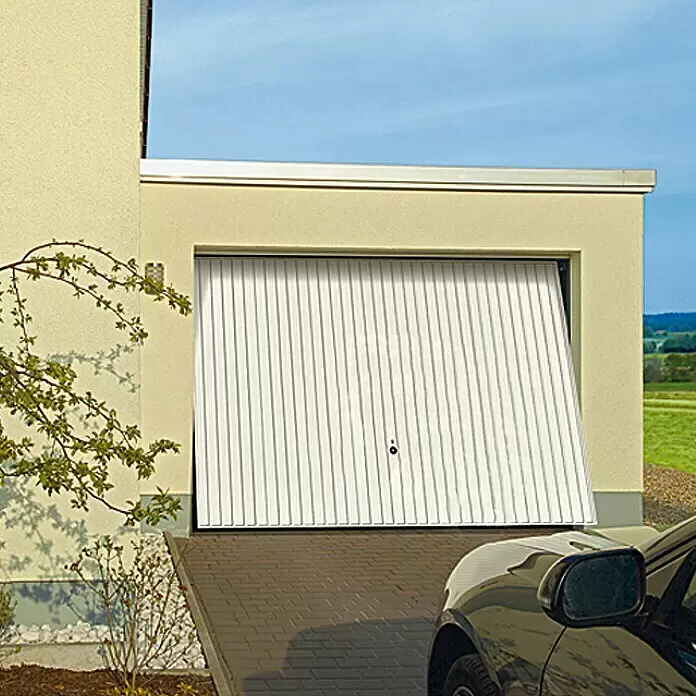 Hörmann Garagentor Berry N80 M902 - 2.750 x 2.125 mm, Verkehrsweiß, Glatt - Stimmungsaufnahme