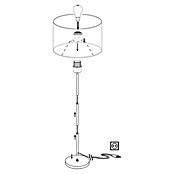 Eglo Maserlo Stehleuchte (60 W, Gold, Höhe: 151 cm)
