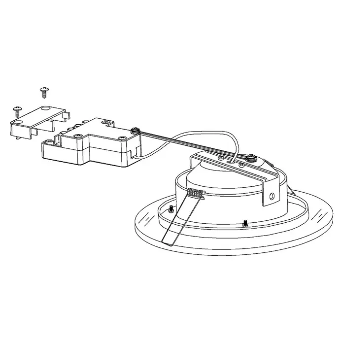 Eglo Downlight LED empotrable Pineda 1 95932 - 12 W, Níquel mate, Blanco cálido - Vista detallada de un downlight LED con accesorios, listo para su instalación. El diseño es elegante y moderno.