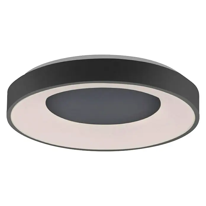 Just Light LED-Deckenleuchte rund ANIKA - 54 W, Ø x H: 70 x 7,7 cm, Grau, Mehrfarbig - Moderne LED-Deckenleuchte in Grau und Weiß. Elegante Beleuchtung für jeden Raum mit ihrer runden Form und dem minimalistischen Design.