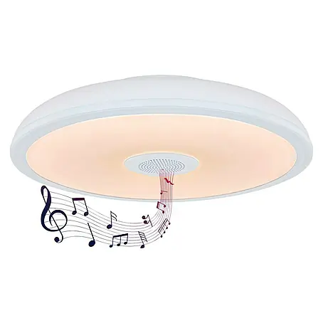 Globo  Plafón LED redondo Raffy con altavoz