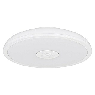 Globo Okrugla stropna LED svjetiljka (18 W, Ø x V: 28 x 5,5 cm, Bijele boje, RGBW, Zvučnik)
