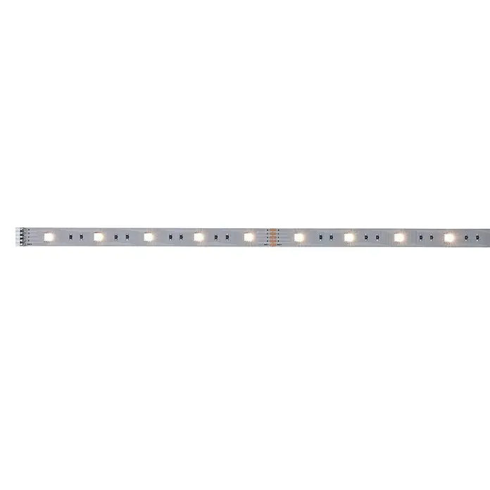 Paulmann MaxLED 250 Tira LED - Largo: 1 m, Color de luz: RGBW, 7 W, 270 lm, Ámbito de aplicación: Para interior - Primer plano de una tira de LED, que ofrece una solución de iluminación brillante y eficiente para diversas aplicaciones.