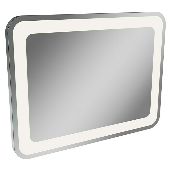 Camargue Stella LED-Lichtspiegel (80 x 60 cm, Mit Kippschalter, Mit abgerundeten Kanten)