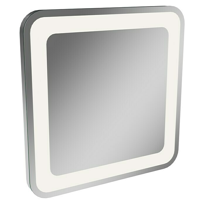 Camargue Stella LED-Lichtspiegel (60 x 60 cm, Mit Kippschalter, Mit abgerundeten Kanten)