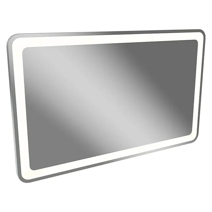 Camargue Stella LED-Lichtspiegel - 138 x 84 cm, Mit abgerundeten Kanten - Rechteckiger beleuchteter Spiegel mit abgerundeten Ecken. Ideal für Badezimmer und Ankleidezimmer für einen modernen Look.