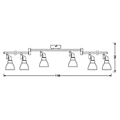 Osram Regleta LED (6 x 2 W, Color: Blanco/Plateado, L x An x Al: 125 x 8 x 19,2 cm)