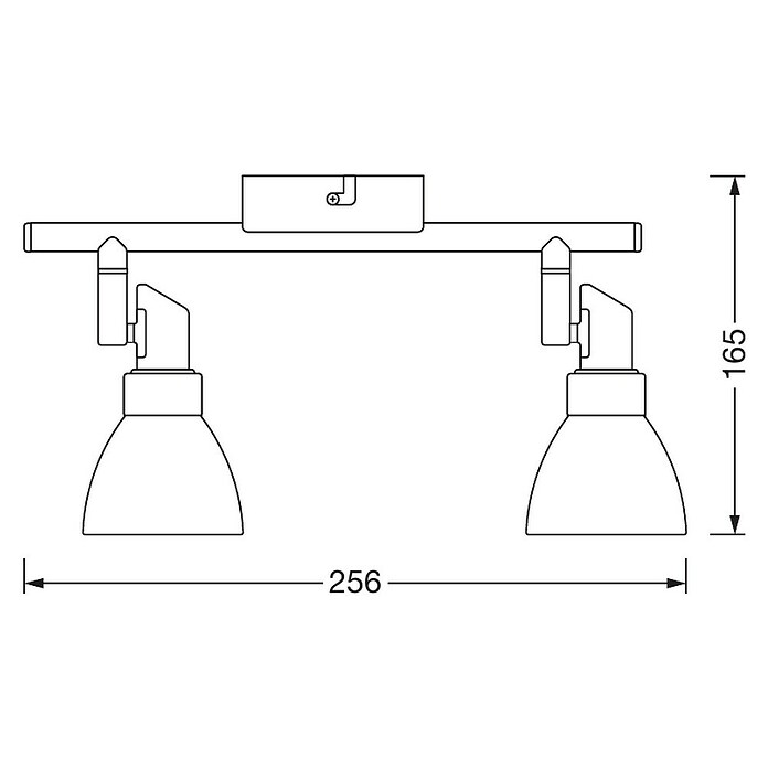 Osram Regleta LED (2 x 2 W, Color: Blanco/Plateado, L x An x Al: 27,5 x 8 x 16 cm)
