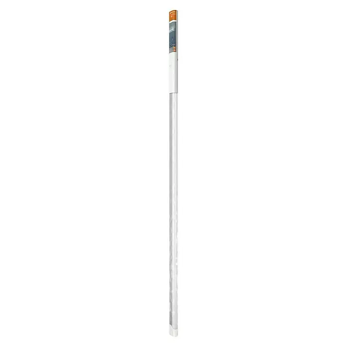 Osram LED-Lichtleiste Value Batten - L x B x H: 150 x 2,9 x 4,4 cm, Lichtfarbe: Kaltweiß, 24 W - Das Bild zeigt ein minimalistisches, modernes Gebäude mit klaren Linien und einer hellen Fassade. Die Architektur wirkt schlicht und elegant.