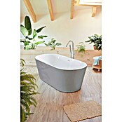 Camargue Freistehende Badewanne Torino (L x B: 170 x 80 cm, Sanitäracryl, Aluminium/Weiß) | BAUHAUS