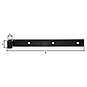 Alberts Bisagra recta (L x An: 300 x 30 mm) | BAUHAUS