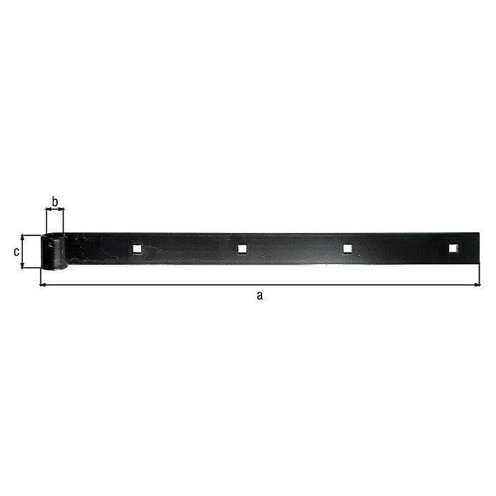 Alberts Bisagra recta (L x An: 400 x 30 mm) | BAUHAUS