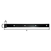 Alberts Bisagra recta (L x An: 400 x 30 mm) | BAUHAUS
