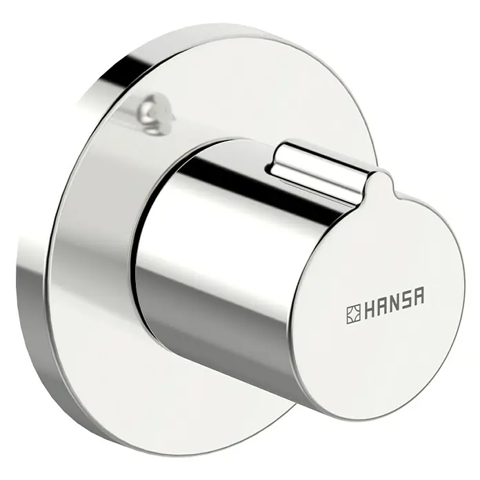 Hansa Home UP-Brausearmatur - Chrom, Glänzend - Glänzende Chrom-Hansa Armatur mit rundem Design und Hebelgriff für stilvolle Badezimmerausstattung.