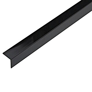 Alberts Winkelprofil selbstklebend (Gleichschenklig, Schwarz glänzend, L x B x H: 2.600 x 20 x 20 mm, Kunststoff)