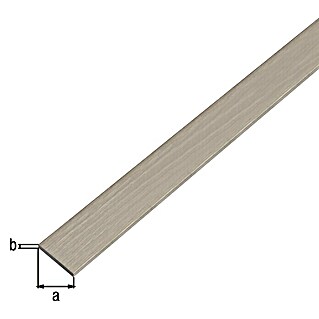 Alberts Flachstange selbstklebend (Edelstahldesign dunkel, L x B: 1.000 x 15 mm, Stärke: 2 mm, Aluminium)