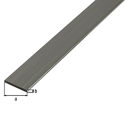 Produktbild von Aluminium Flachprofil 40 X 2 Mm – RAL 9005 Tiefschwarz Matt Lackiert – Länge 2000 Mm – Für Abdeckungen, Verkleidungen & Beschwerungen