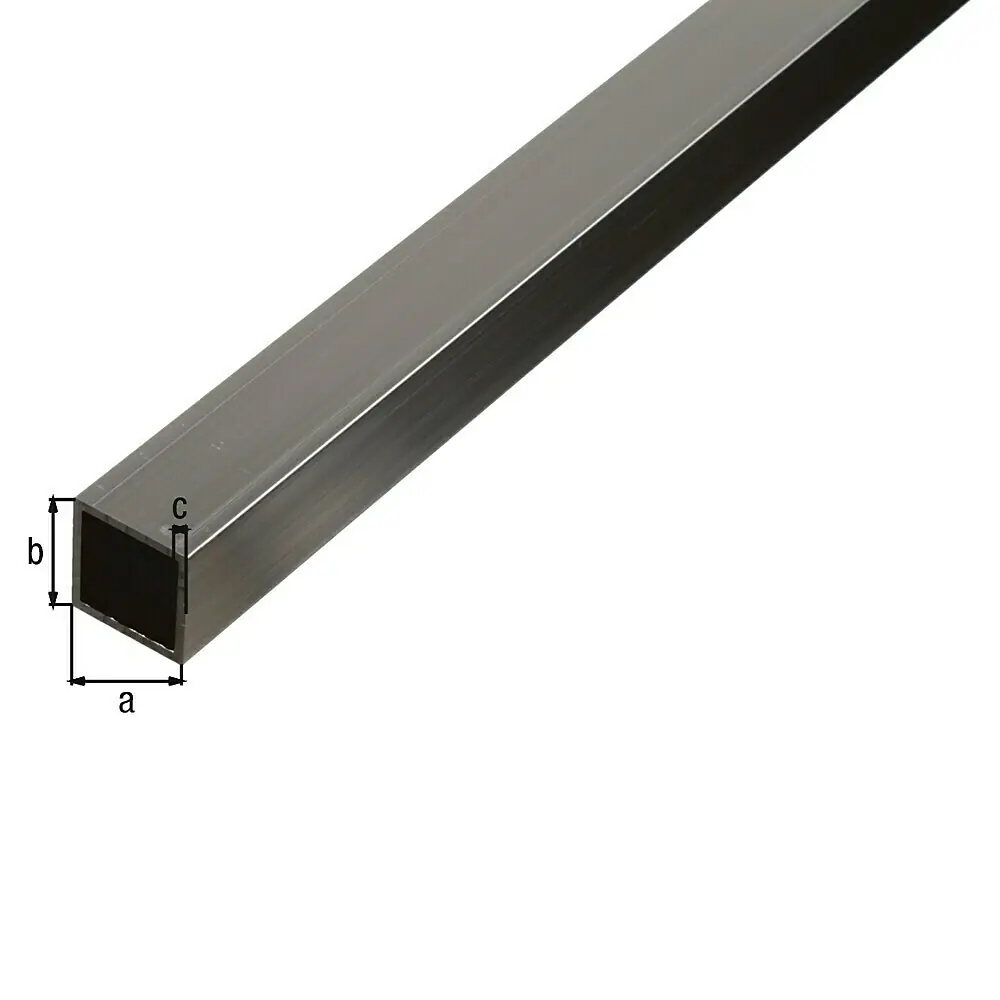 Thyssenkrupp Vierkantprofil Aluminium 20x20 Mm – 1500 Mm Lang, EN AW-6060, Vielseitig Einsetzbar