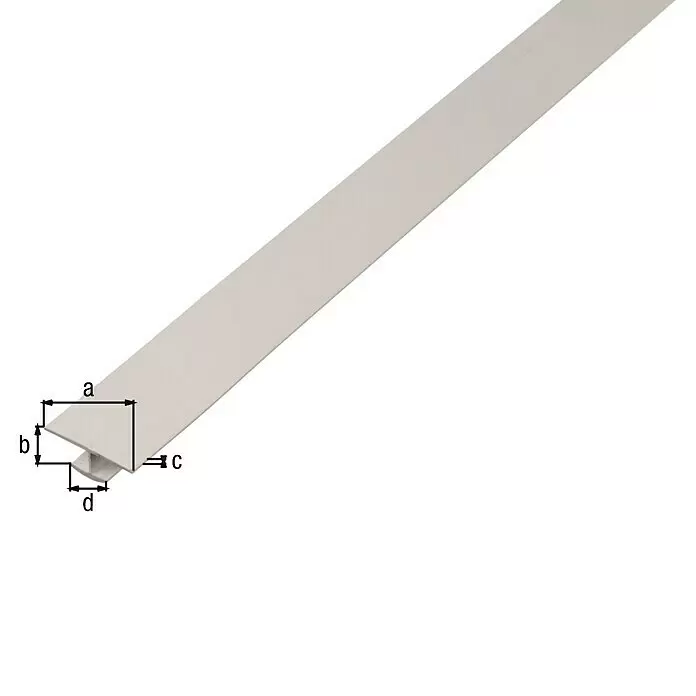 Alberts H-ProfilL x B x H: 2.600 x 25 x 4 mm, Kunststoff, Weiß