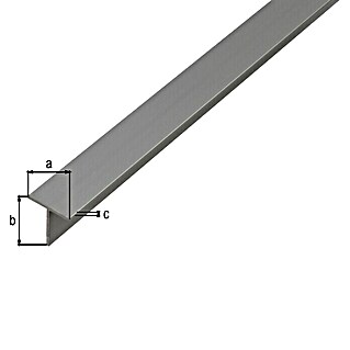 Alberts Perfil BA (L x An x Al: 1.000 x 20 x 20 mm, Aluminio, Perfil en T)