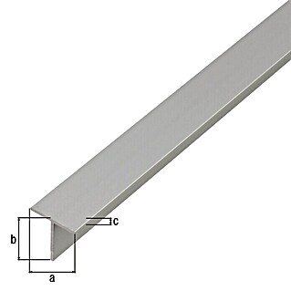 Alberts BA-Profil (L x B x H: 1 000 x 15 x 15 mm, Aluminium, T-Profil)