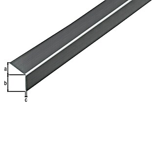 Alberts Winkelprofil selbstklebend (Gleichschenklig, Grau Metallic, L x B x H: 2.600 x 20 x 20 mm, Kunststoff)