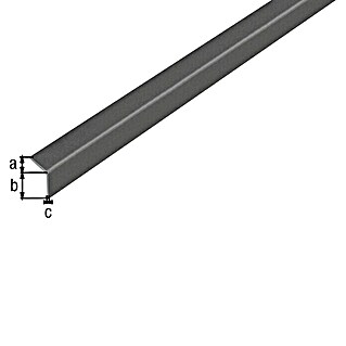 Alberts Winkelprofil selbstklebend (Gleichschenklig, Grau Metallic, L x B x H: 1.000 x 20 x 20 mm, Kunststoff)