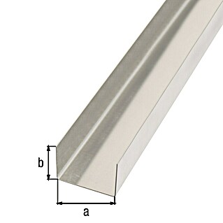 Alberts 497101 Glattblech | Stahl, verzinkt | 600 x 1000 x 0,5 mm | 2er Set