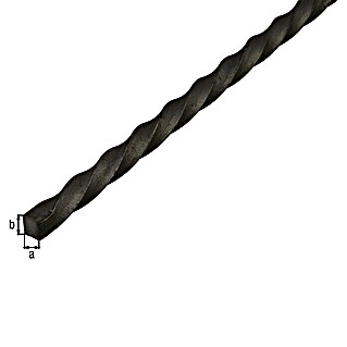 Alberts Vierkantstange (L x B x H: 2.000 x 14 x 14 mm, Warmgewalzter Stahl)