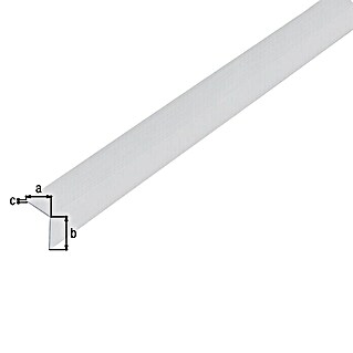 Alberts Perfil angular (L x An x Al: 2.600 x 20 x 20 mm, Transparente, Isósceles, PVC)