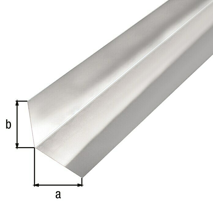 GAH Alberts Glattblech GekantetL-Form, L x B x S: 1.000 x 50 x 0,5 mm, Aluminium, Höhe: 50 mm Sketch