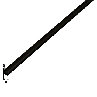 Alberts Rundrohr (Ø x L: 12 x 1 000 mm, PVC, Schwarz)