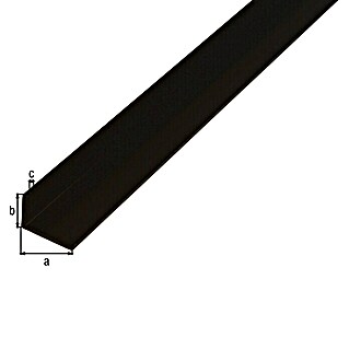Alberts Perfil angular (Desigual, Negro, L x An x Al: 1.000 x 30 x 20 mm, Plástico)