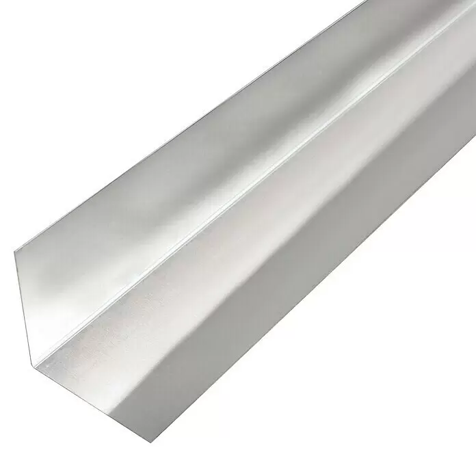 Alberts Glattblech gekantet - L x B x H: 2.000 x 50 x 50 mm, Stärke: 0,5 mm, L-Form, Aluminium - Detailaufnahme