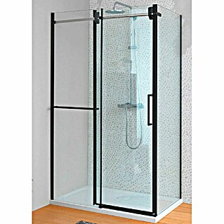 Kolpa San Kutna tuš kabina Virgo Black (D x Š x V: 120 x 90 x 200 cm, Prozirno staklo)