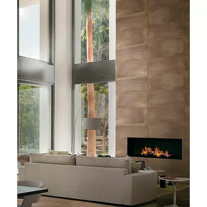 Feinsteinzeugfliese Metallo Rame - 60 x 120 cm, Kupfer, Matt - Stimmungsaufnahme