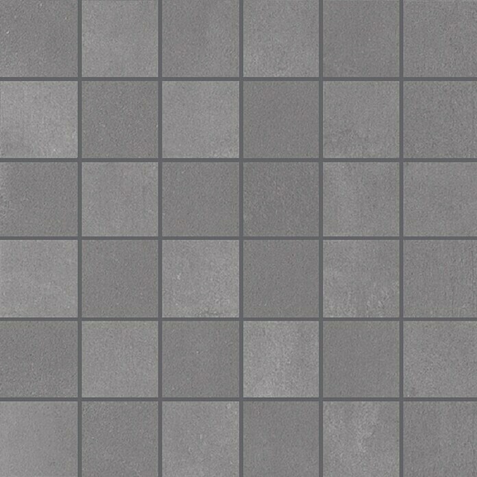 Mosaikfliese Metallo Zinco30 x 30 cm, Grau, Matt Top View