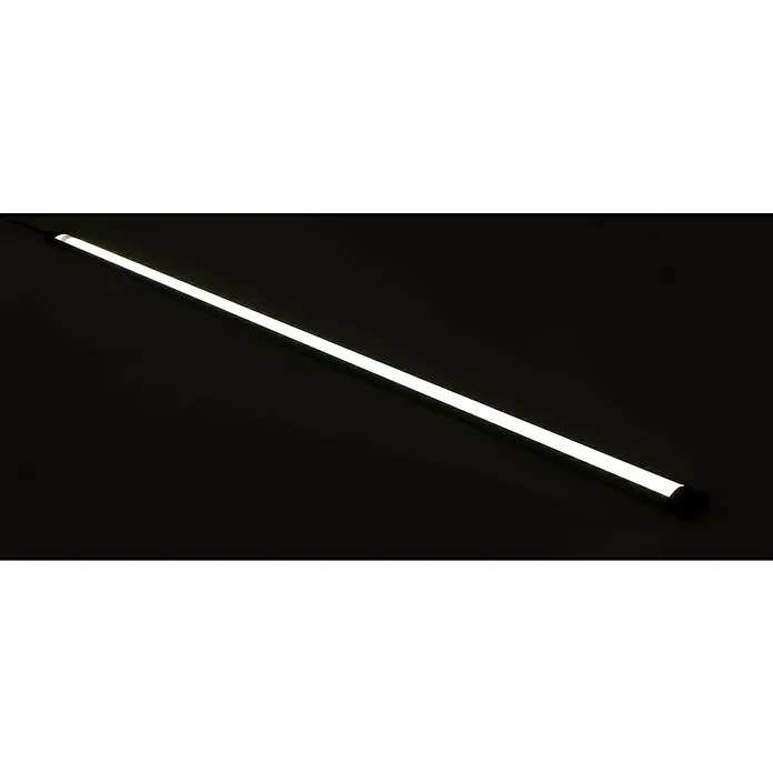 Ritter Leuchten LED-Unterbauleuchte TS - 8,5 W, Länge: 80 cm, Neutralweiß - Nahaufnahme einer LED-Röhrenleuchte, die ein helles, weißes Licht ausstrahlt und sich ideal für moderne Beleuchtungsanwendungen eignet.