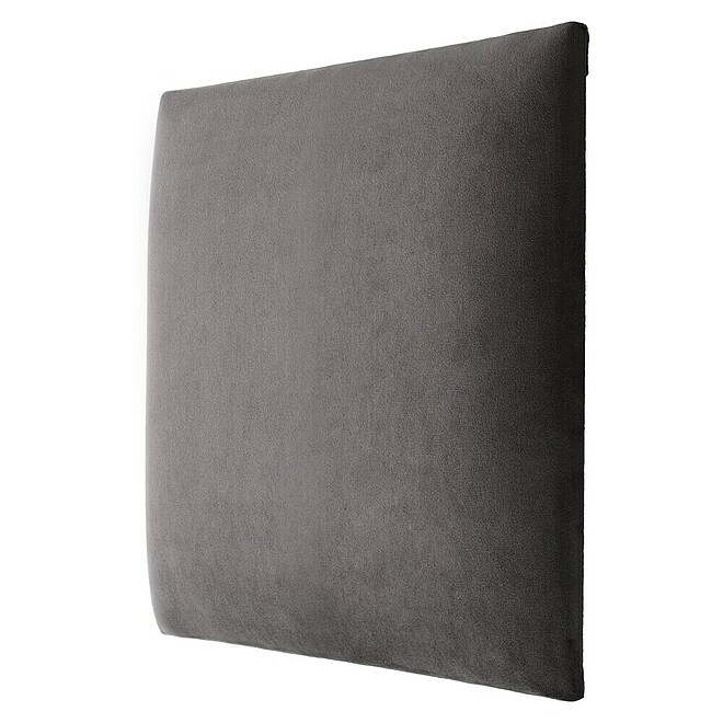 Fllow Wandpolster Velvet (Grau, L x B: 30 x 30 cm)