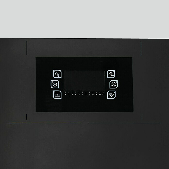 Justus Pelletofen Canis2,5 kW - 6,4 kW, Raumheizvermögen: 160 m³, Stahl, Schwarz Detail Shot