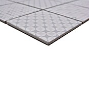 Mozaik pločica Quadrat Geo White GEOW  (29,8 x 29,8 cm, Bijele boje, Sjaj) | BAUHAUS