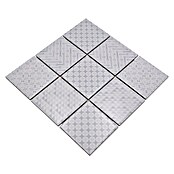Mozaik pločica Quadrat Geo White GEOW  (29,8 x 29,8 cm, Bijele boje, Sjaj) | BAUHAUS