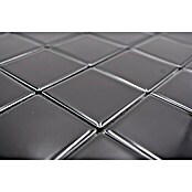 Mosaikfliese Quadrat Uni CD 190 (30 x 30 cm, Schwarz, Glänzend)