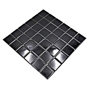 Mosaikfliese Quadrat Uni CD 190 (30 x 30 cm, Schwarz, Glänzend)