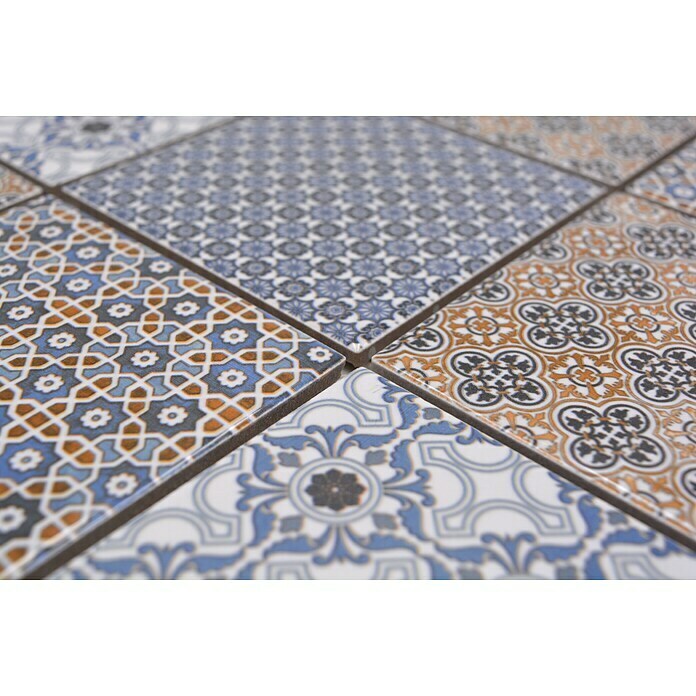 Mosaikfliese Quadrat Classico Mix (29,8 x 29,8 cm, Mehrfarbig, Glänzend)