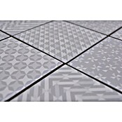 Mozaik pločica Quadrat Geo Grey GEOG  (29,8 x 29,8 cm, Sive boje, Sjaj) | BAUHAUS