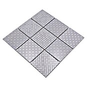 Mozaik pločica Quadrat Geo Grey GEOG  (29,8 x 29,8 cm, Sive boje, Sjaj) | BAUHAUS