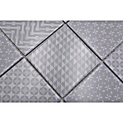 Mozaik pločica Quadrat Geo Grey GEOG  (29,8 x 29,8 cm, Sive boje, Sjaj) | BAUHAUS