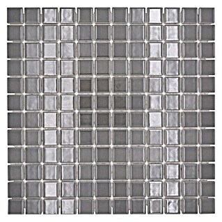 Mosaikfliese Quadrat Uni CG 124 (29,8 x 29,8 cm, Grau, Glänzend)